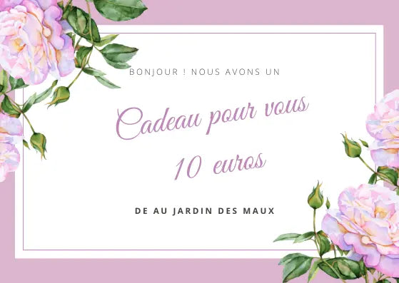 carte cadeau "Au jardin des maux"  sophrologie dynamique et lithothérapie